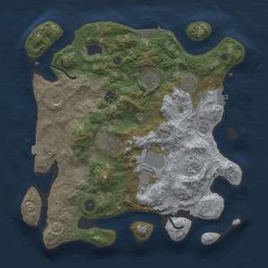 Thumbnail Rust Map: Procedural Map, Size: 3500, Seed: 1636255350, 16 Monuments