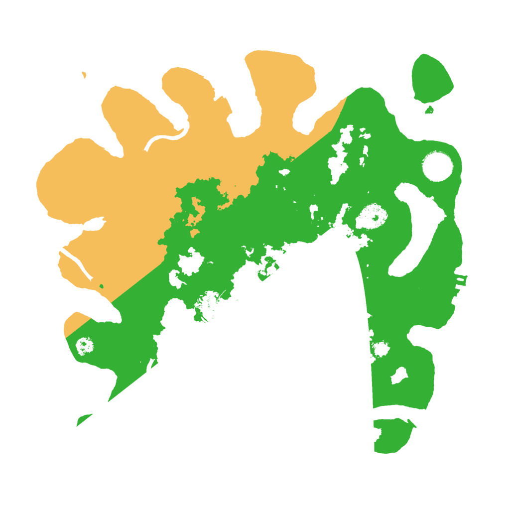 Biome Rust Map: Procedural Map, Size: 3000, Seed: 99858