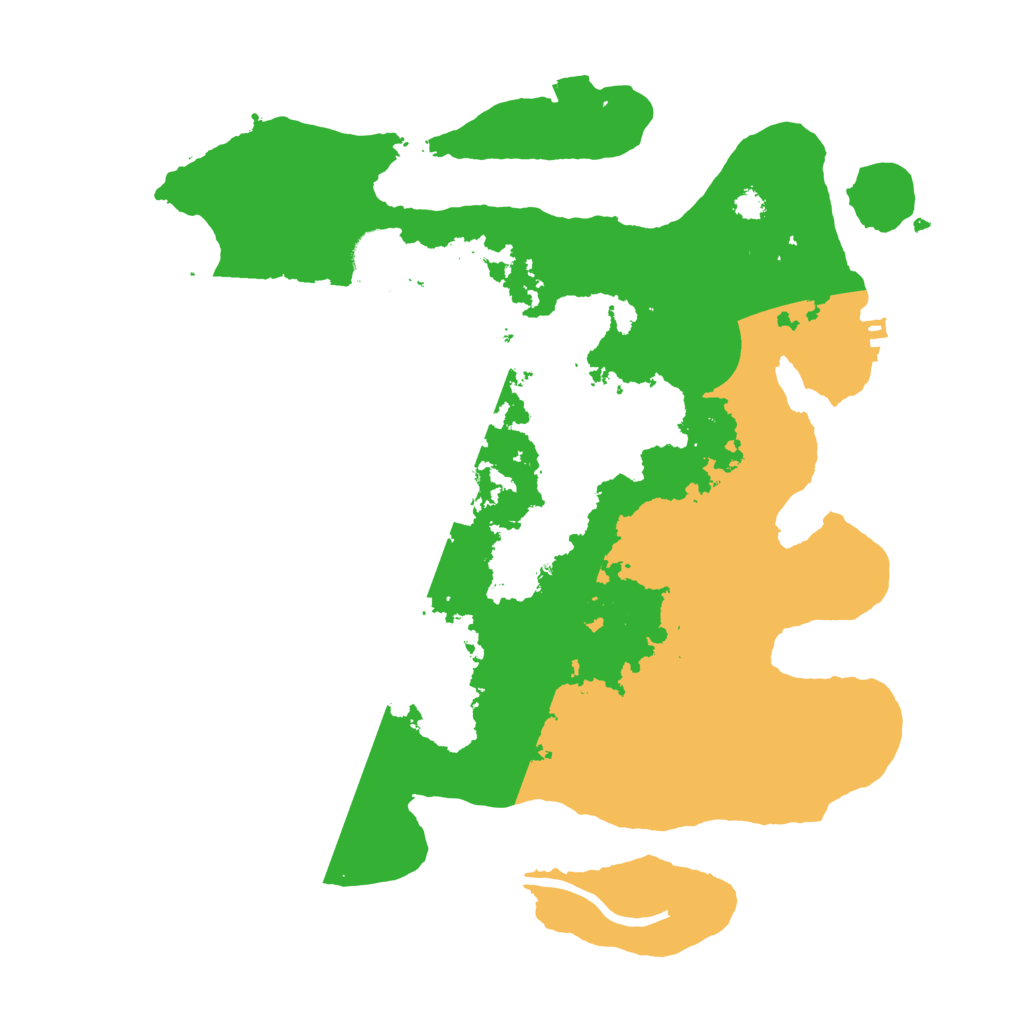 Biome Rust Map: Procedural Map, Size: 3200, Seed: 553995677
