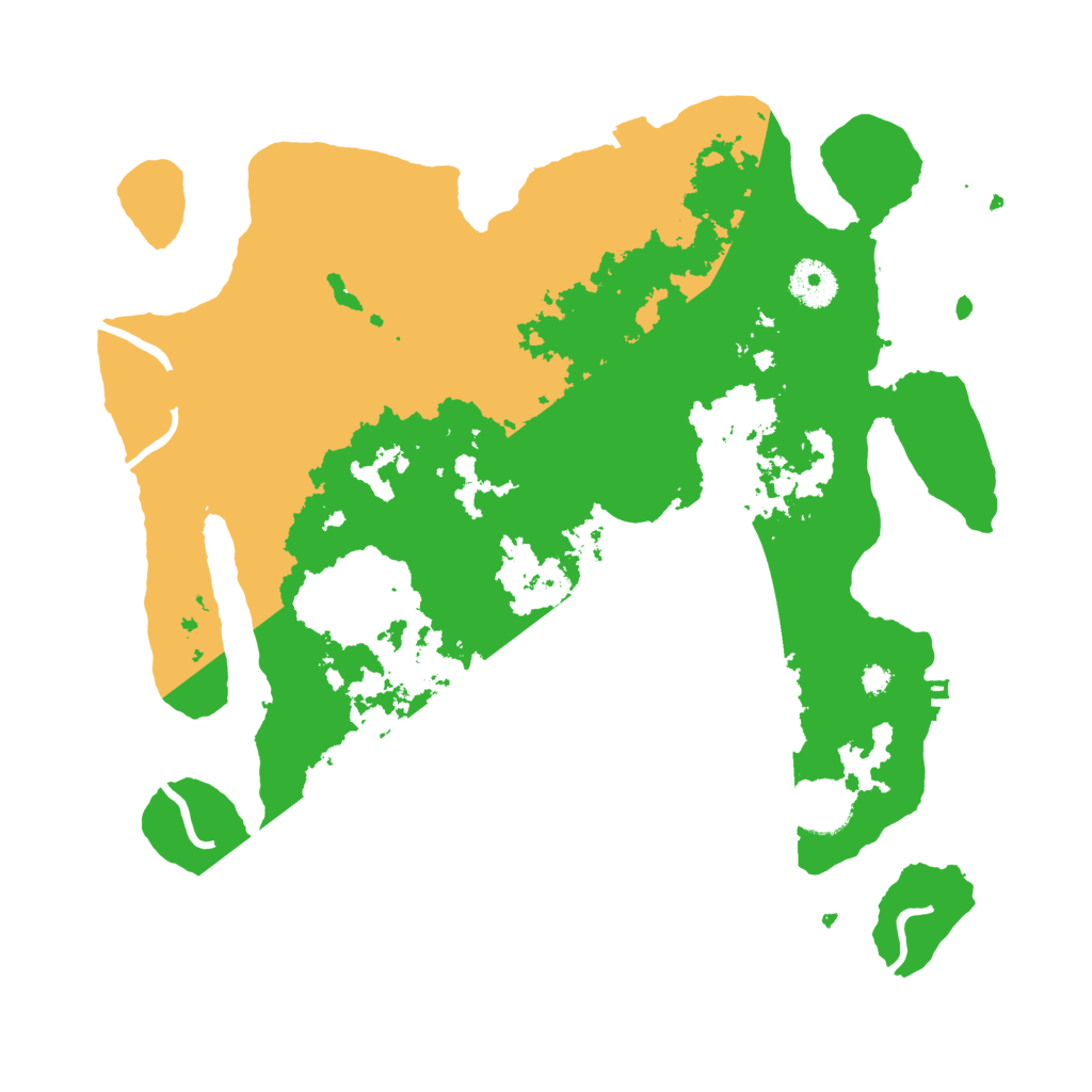 Biome Rust Map: Procedural Map, Size: 3500, Seed: 131467622