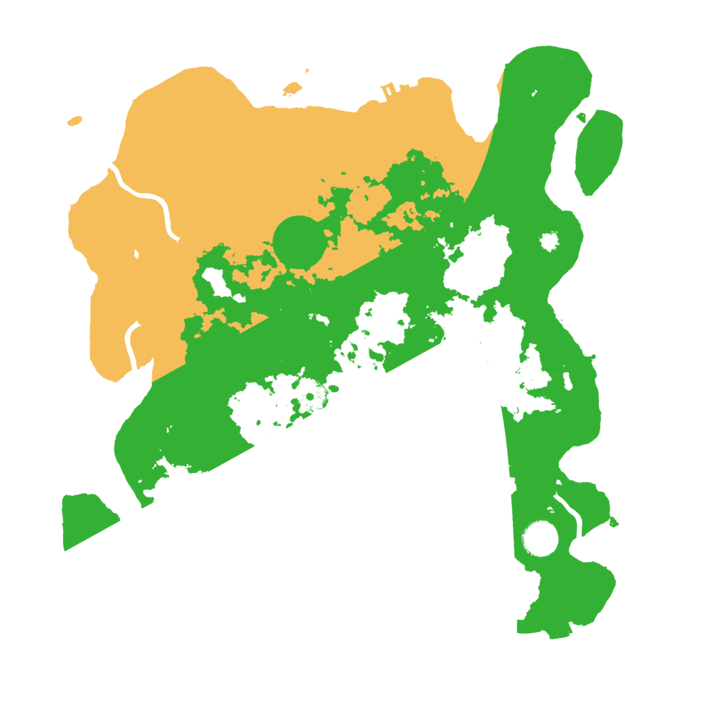 Biome Rust Map: Procedural Map, Size: 3500, Seed: 186354958