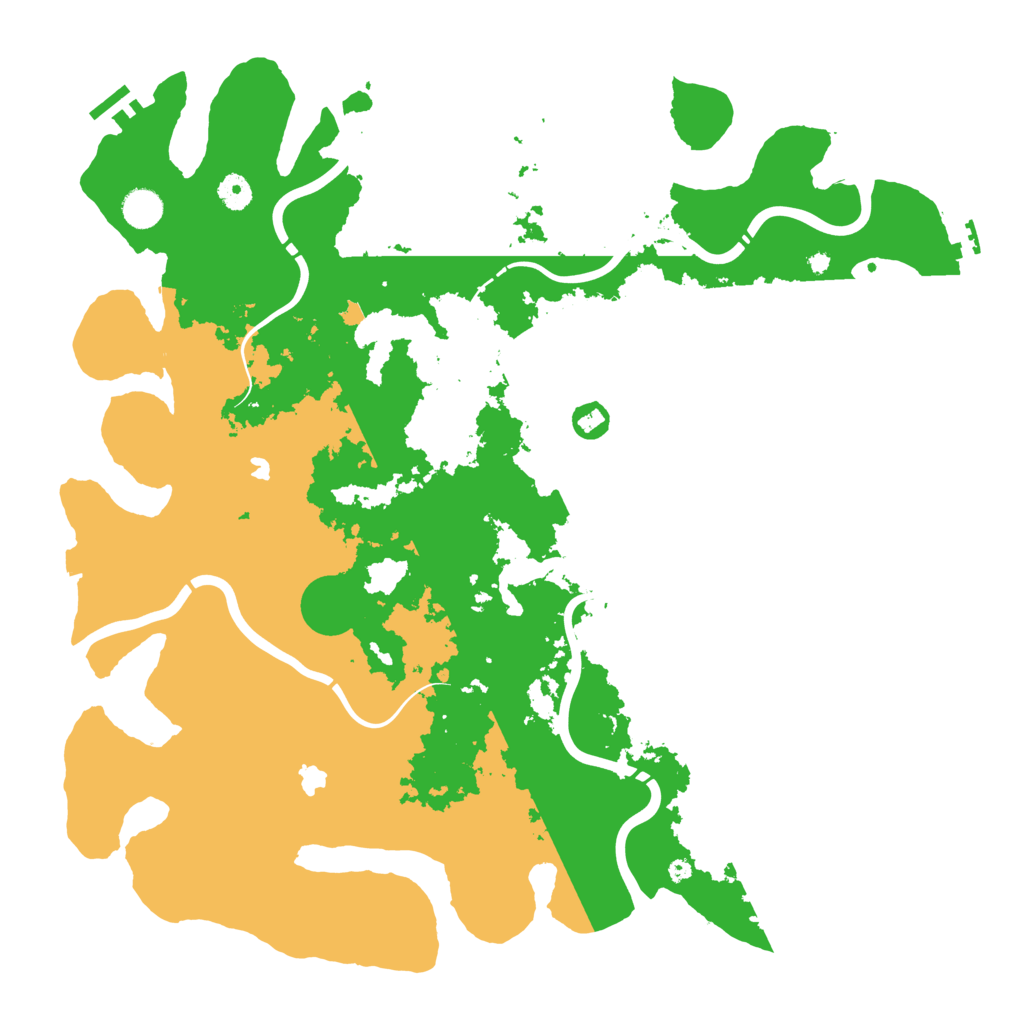 Biome Rust Map: Procedural Map, Size: 4500, Seed: 2100341288