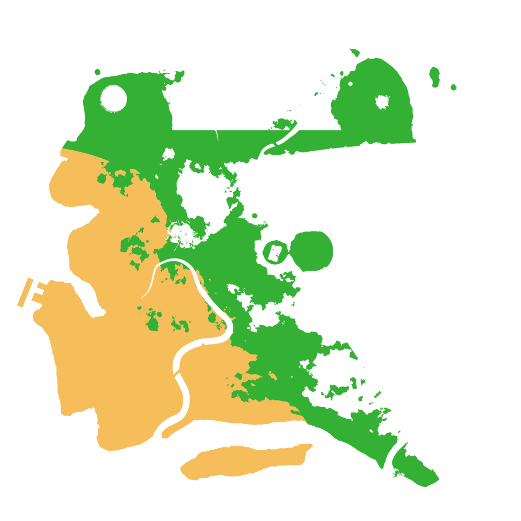 Biome Rust Map: Procedural Map, Size: 3500, Seed: 1110632097