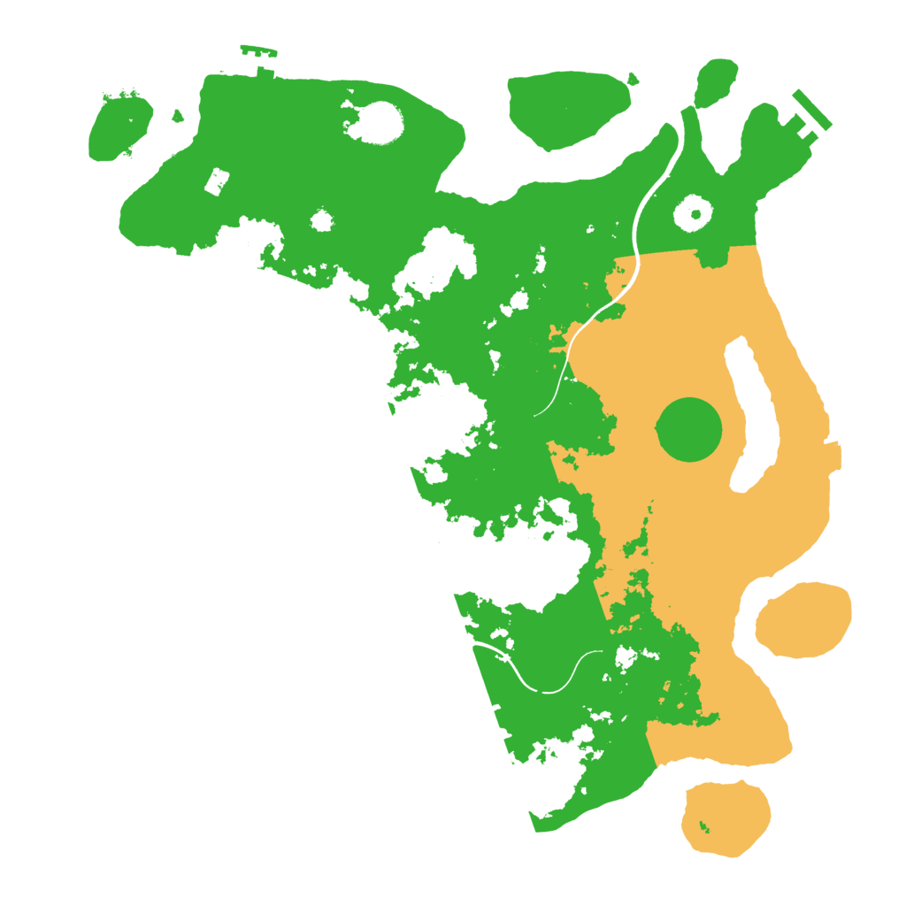 Biome Rust Map: Procedural Map, Size: 3700, Seed: 1529572318