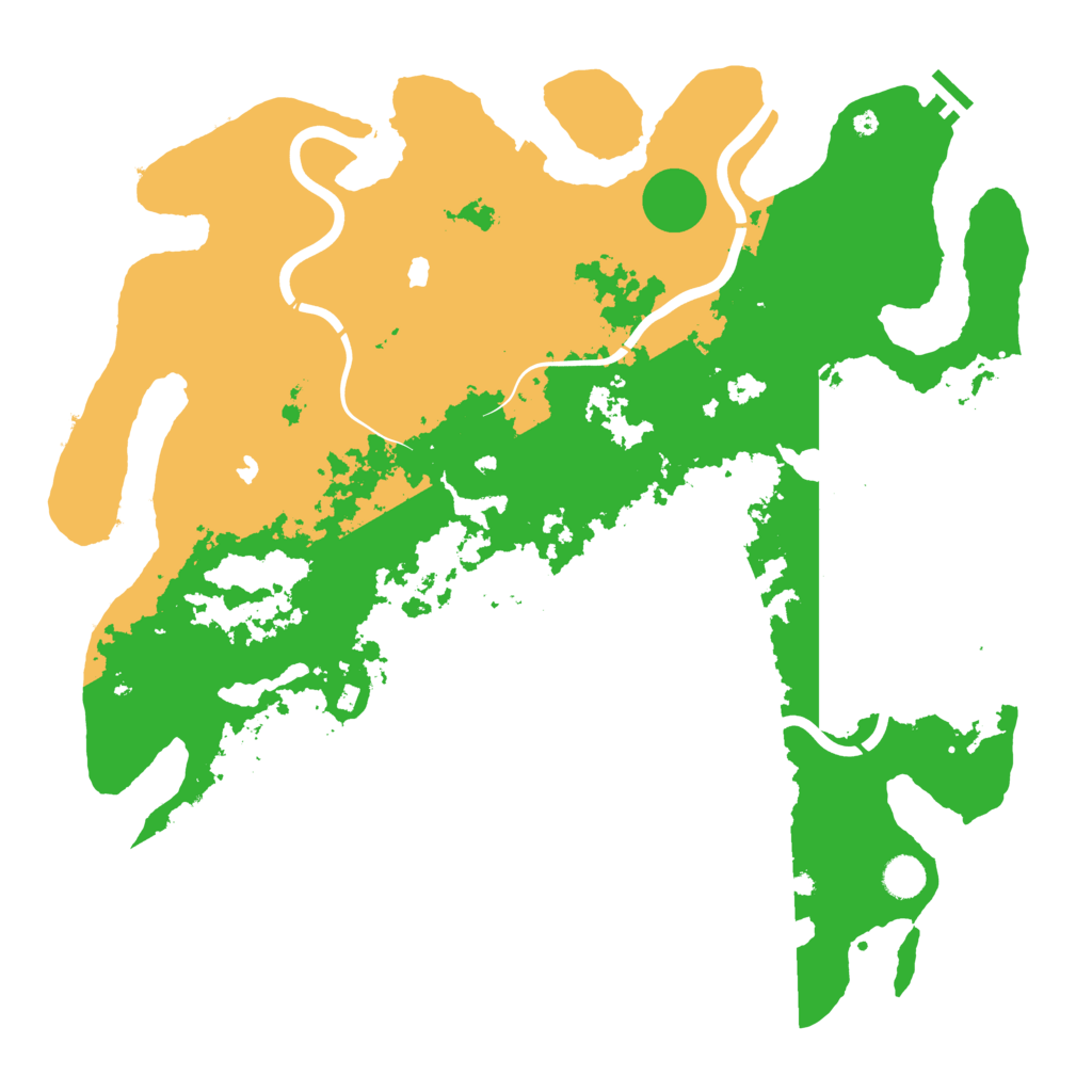 Biome Rust Map: Procedural Map, Size: 4500, Seed: 311054773