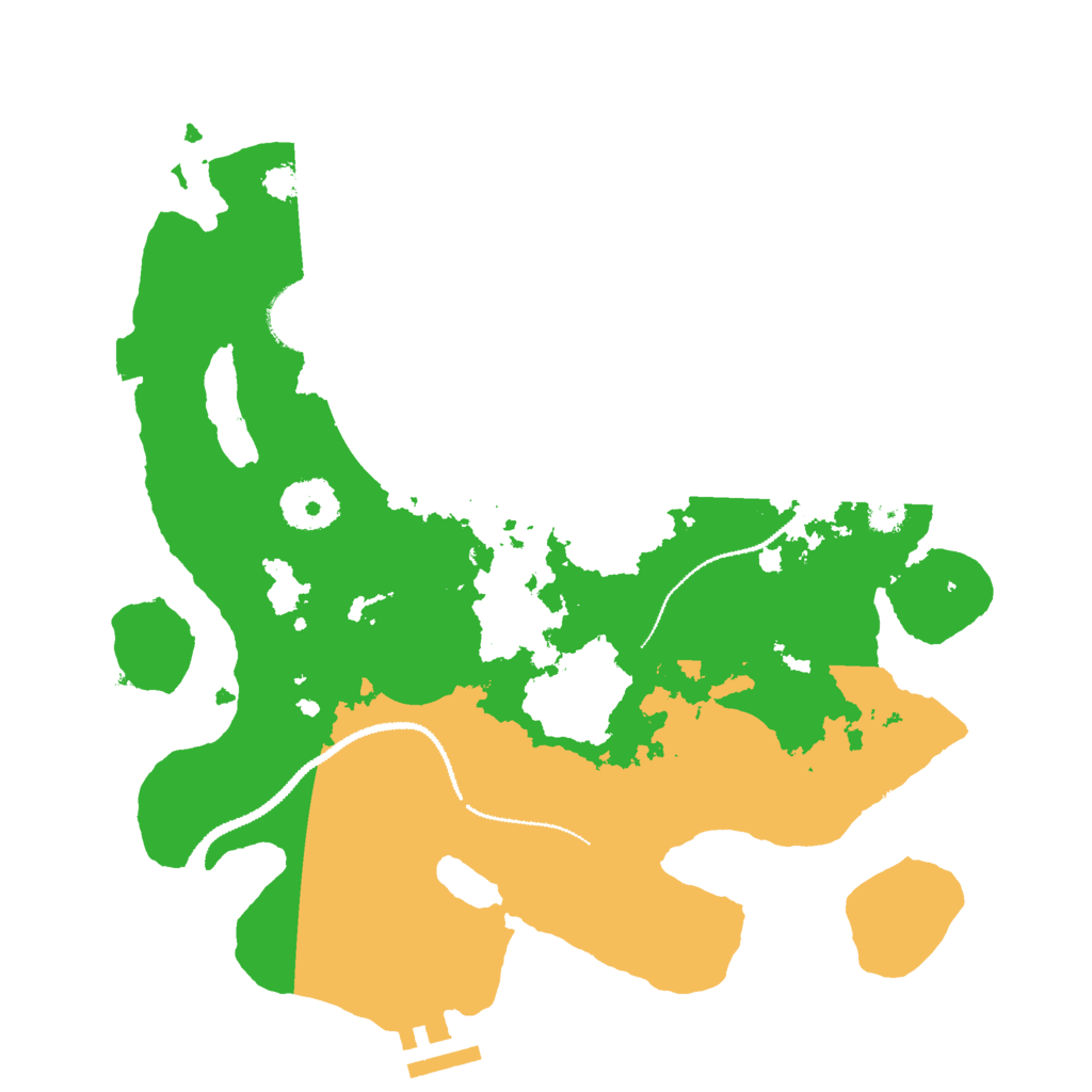 Biome Rust Map: Procedural Map, Size: 3000, Seed: 527708