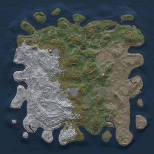 Thumbnail Rust Map: Procedural Map, Size: 4500, Seed: 1075892465, 19 Monuments