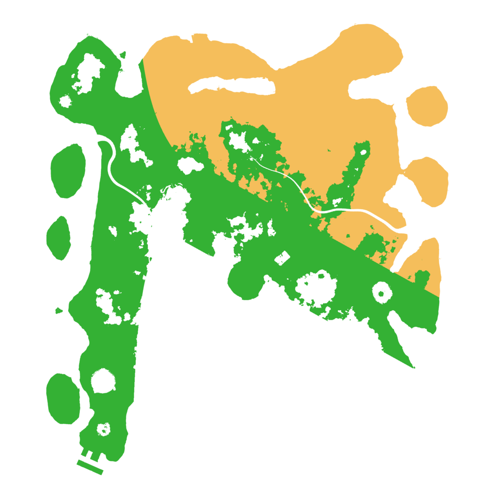 Biome Rust Map: Procedural Map, Size: 3700, Seed: 1232