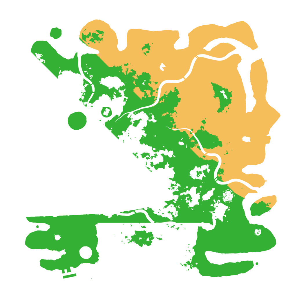 Biome Rust Map: Procedural Map, Size: 4500, Seed: 400858045
