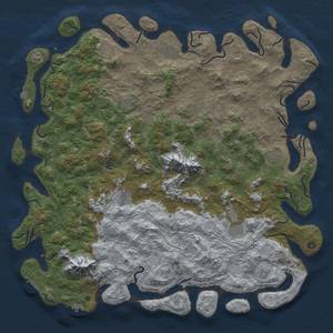 Thumbnail Rust Map: Procedural Map, Size: 6000, Seed: 740865214, 19 Monuments