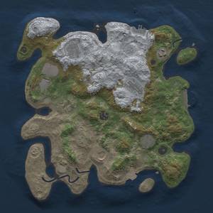 Thumbnail Rust Map: Procedural Map, Size: 3500, Seed: 1658227955, 16 Monuments