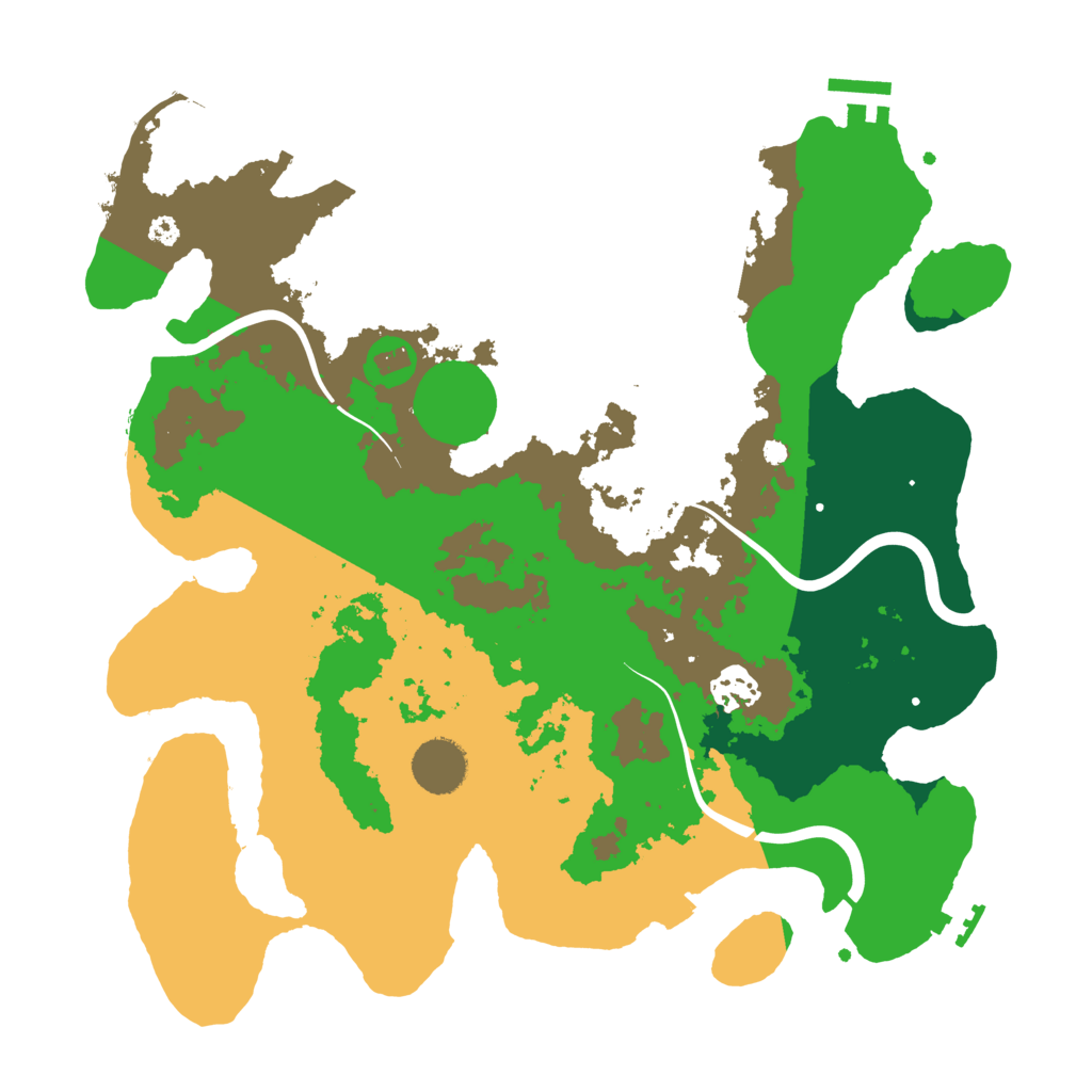 Biome Rust Map: Procedural Map, Size: 3500, Seed: 1658227955