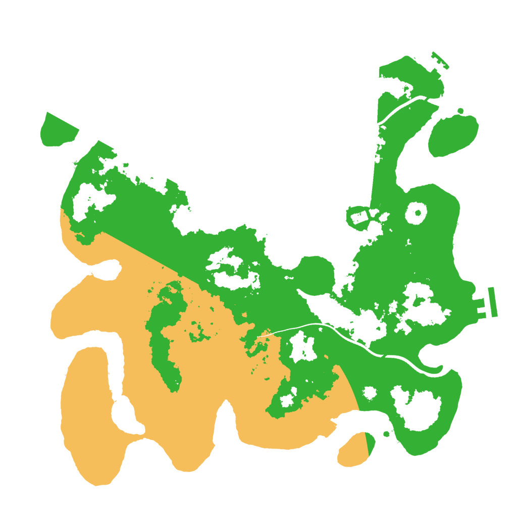 Biome Rust Map: Procedural Map, Size: 3500, Seed: 1658227955