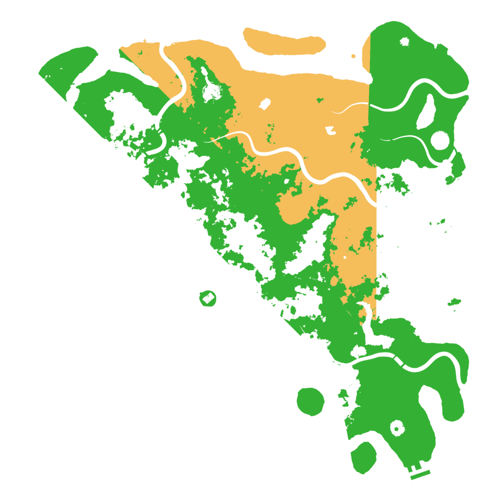 Biome Rust Map: Procedural Map, Size: 5000, Seed: 1244422