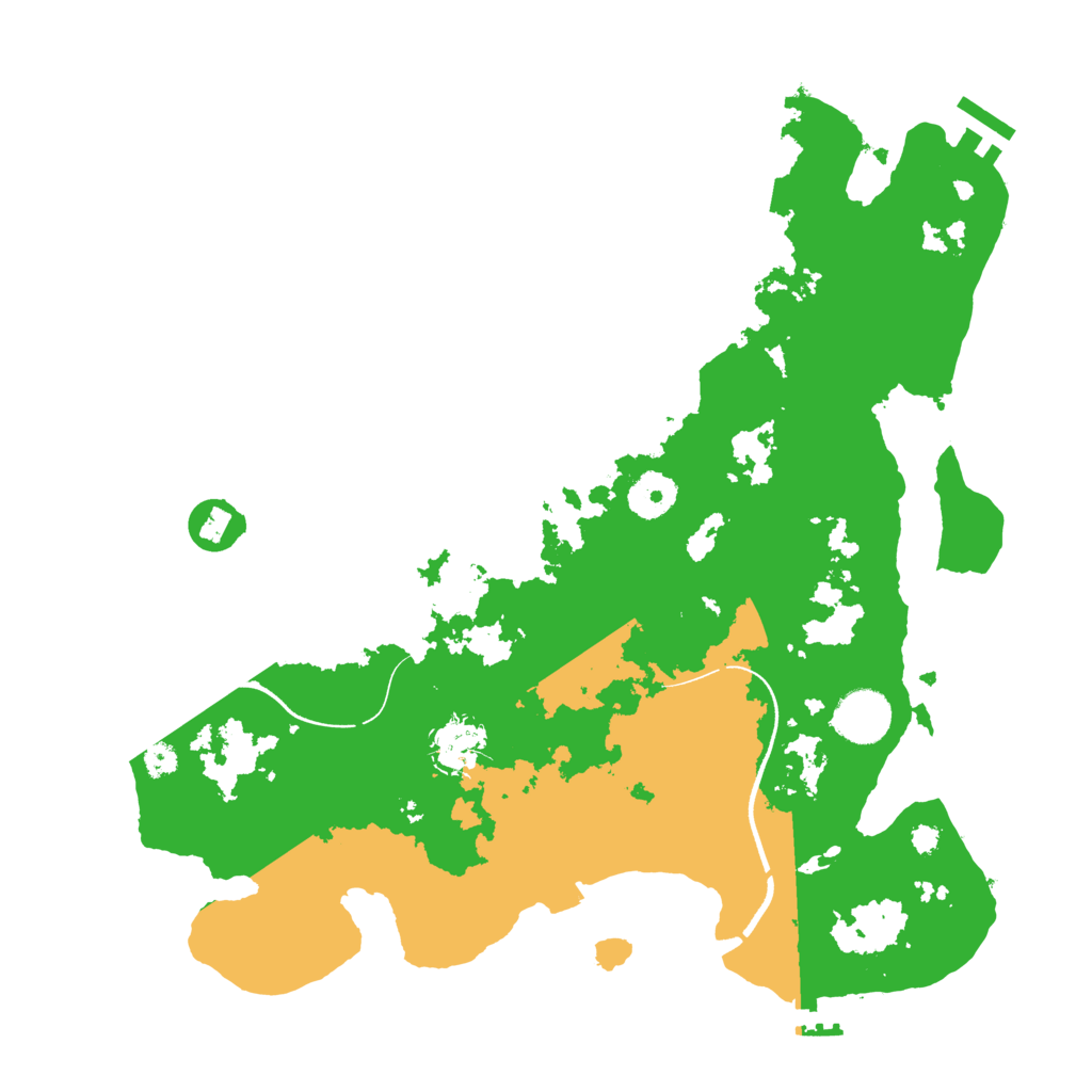 Biome Rust Map: Procedural Map, Size: 3500, Seed: 2086411691