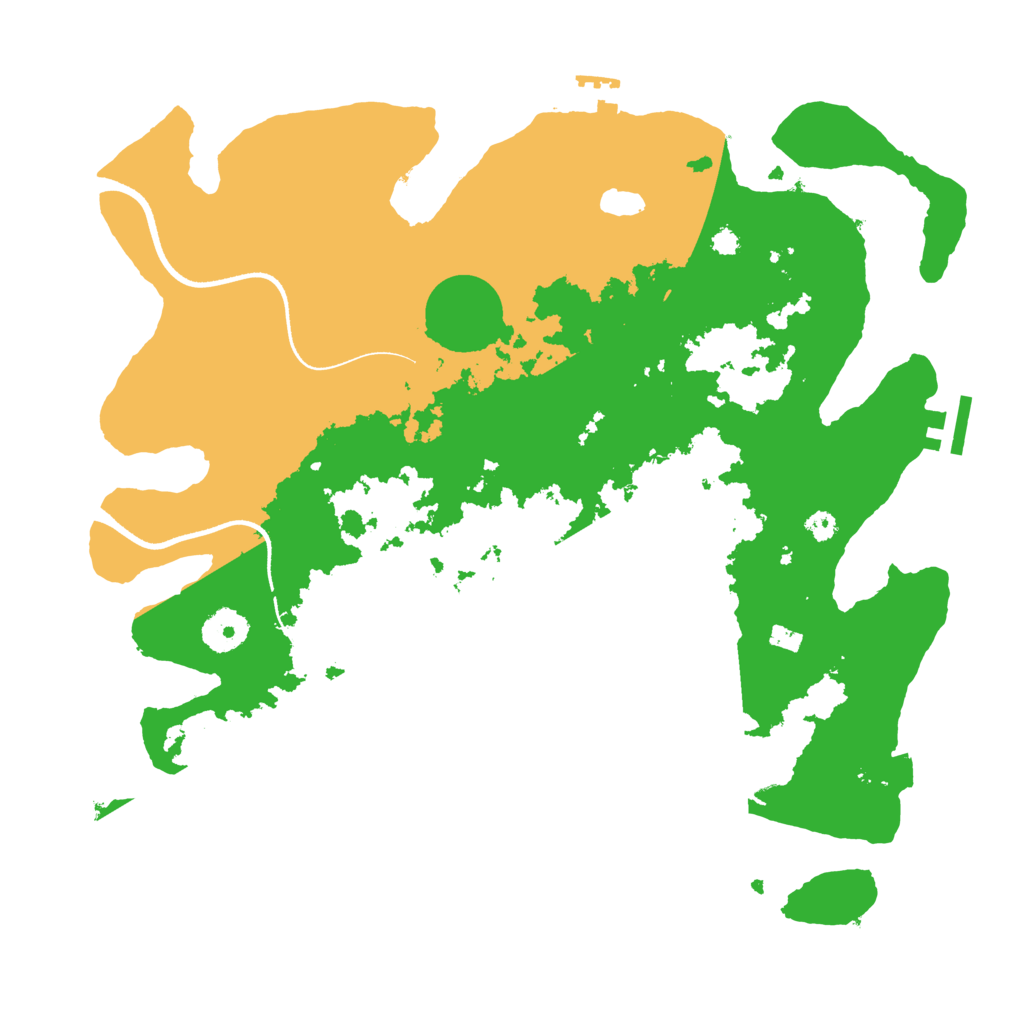 Biome Rust Map: Procedural Map, Size: 3500, Seed: 1011056910