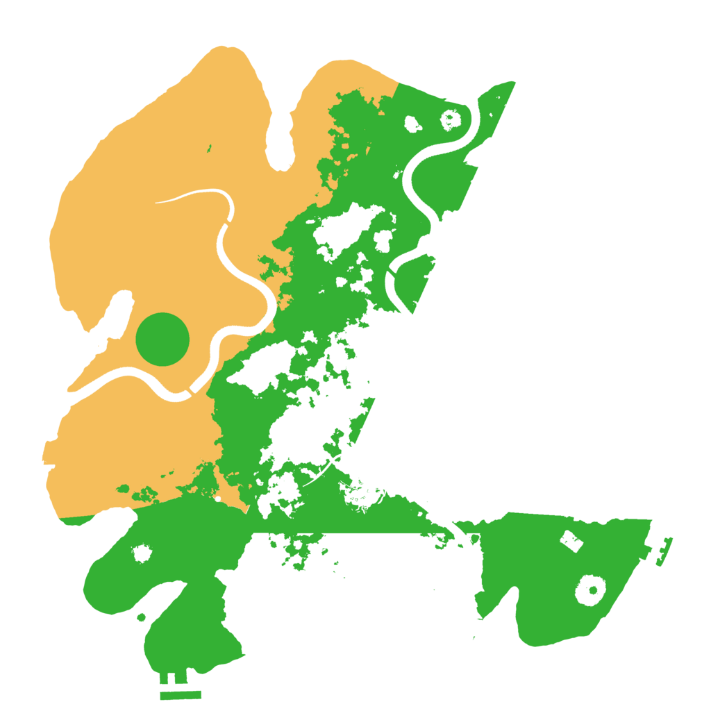 Biome Rust Map: Procedural Map, Size: 3500, Seed: 1739392966