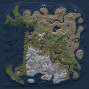 Thumbnail Rust Map: Procedural Map, Size: 4500, Seed: 812898986, 15 Monuments