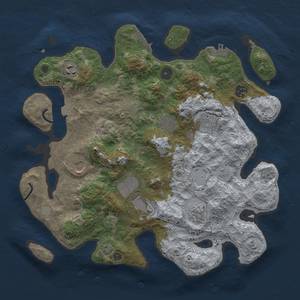 Thumbnail Rust Map: Procedural Map, Size: 3700, Seed: 3000000, 16 Monuments