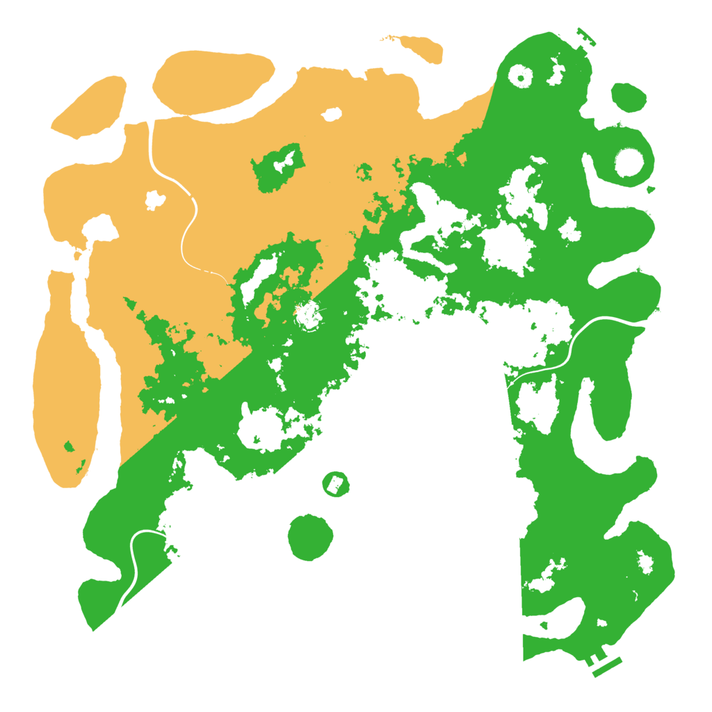 Biome Rust Map: Procedural Map, Size: 4500, Seed: 740416007