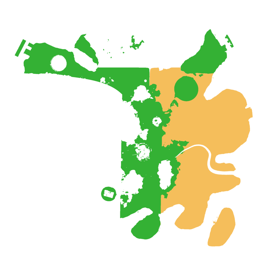 Biome Rust Map: Procedural Map, Size: 3000, Seed: 20224324