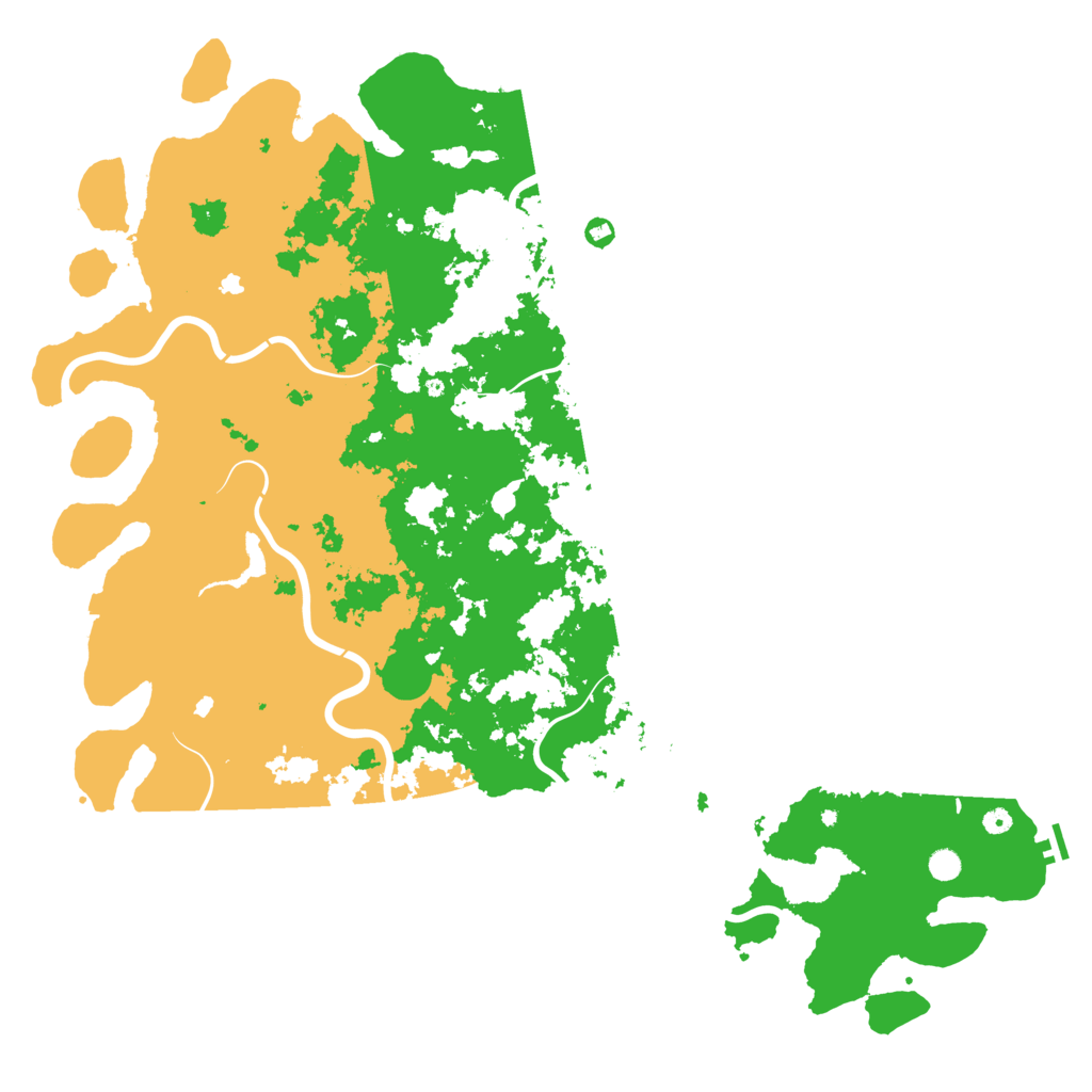 Biome Rust Map: Procedural Map, Size: 6000, Seed: 114514810