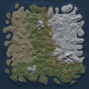 Thumbnail Rust Map: Procedural Map, Size: 6000, Seed: 114514810, 19 Monuments