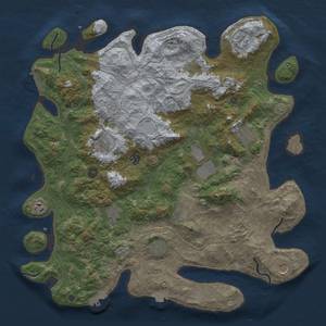 Thumbnail Rust Map: Procedural Map, Size: 4500, Seed: 315473261, 19 Monuments