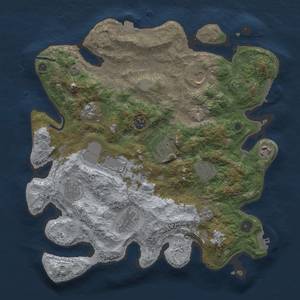 Thumbnail Rust Map: Procedural Map, Size: 3700, Seed: 1011924638, 18 Monuments