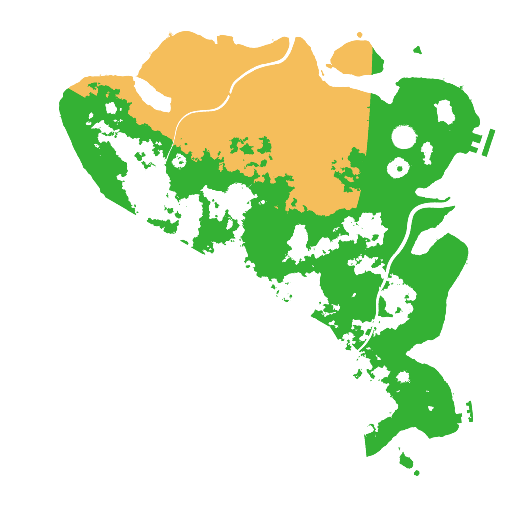 Biome Rust Map: Procedural Map, Size: 3700, Seed: 1011924638