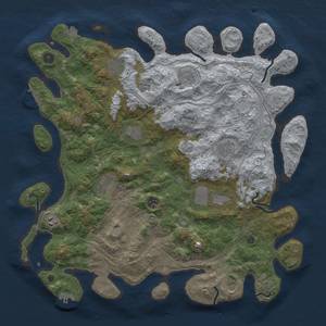 Thumbnail Rust Map: Procedural Map, Size: 4500, Seed: 958106099, 18 Monuments