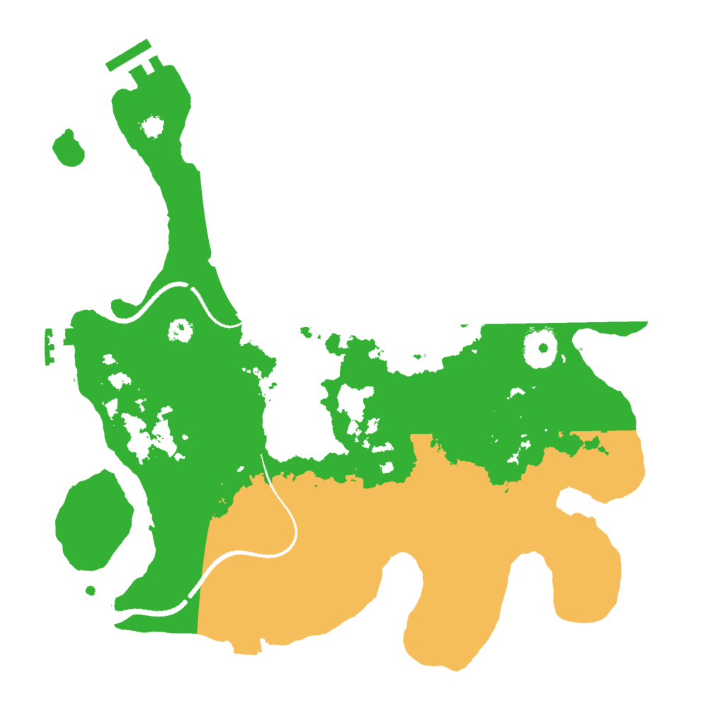 Biome Rust Map: Procedural Map, Size: 3000, Seed: 32187148