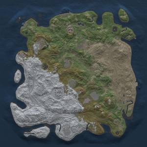 Thumbnail Rust Map: Procedural Map, Size: 4250, Seed: 1956576013, 18 Monuments