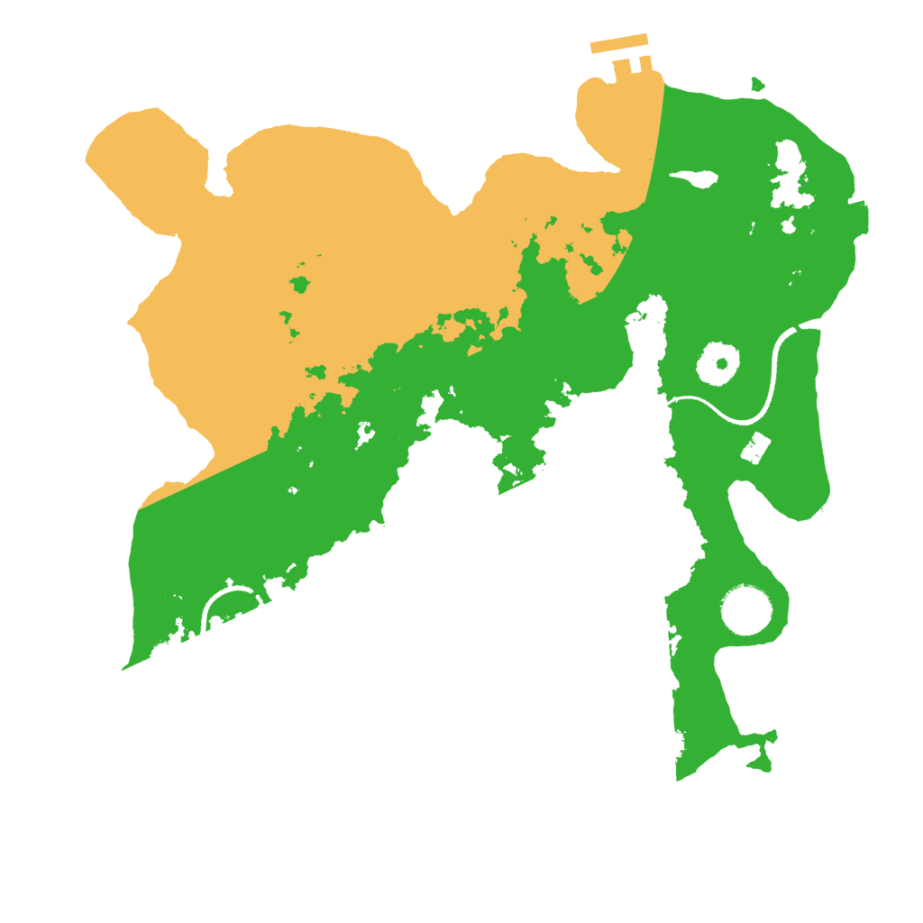 Biome Rust Map: Procedural Map, Size: 3250, Seed: 121431489