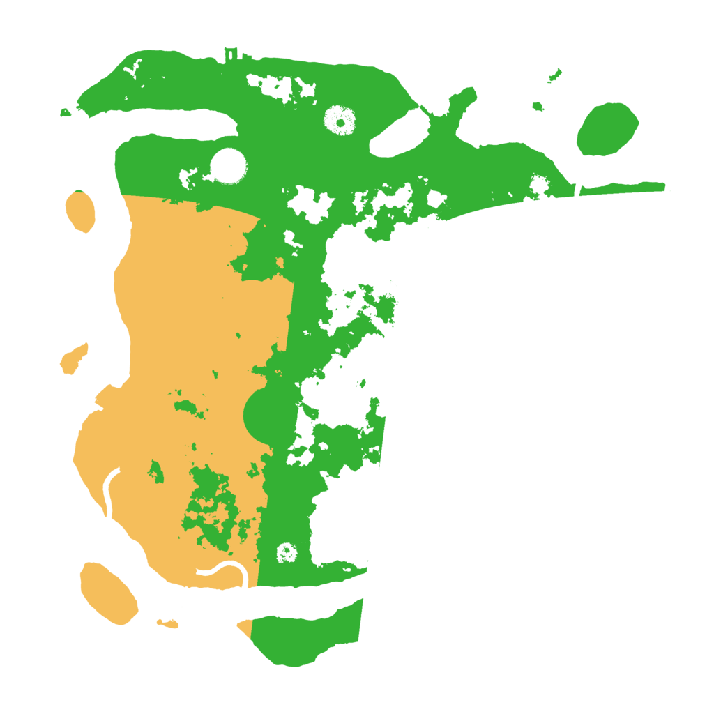 Biome Rust Map: Procedural Map, Size: 3500, Seed: 157387509