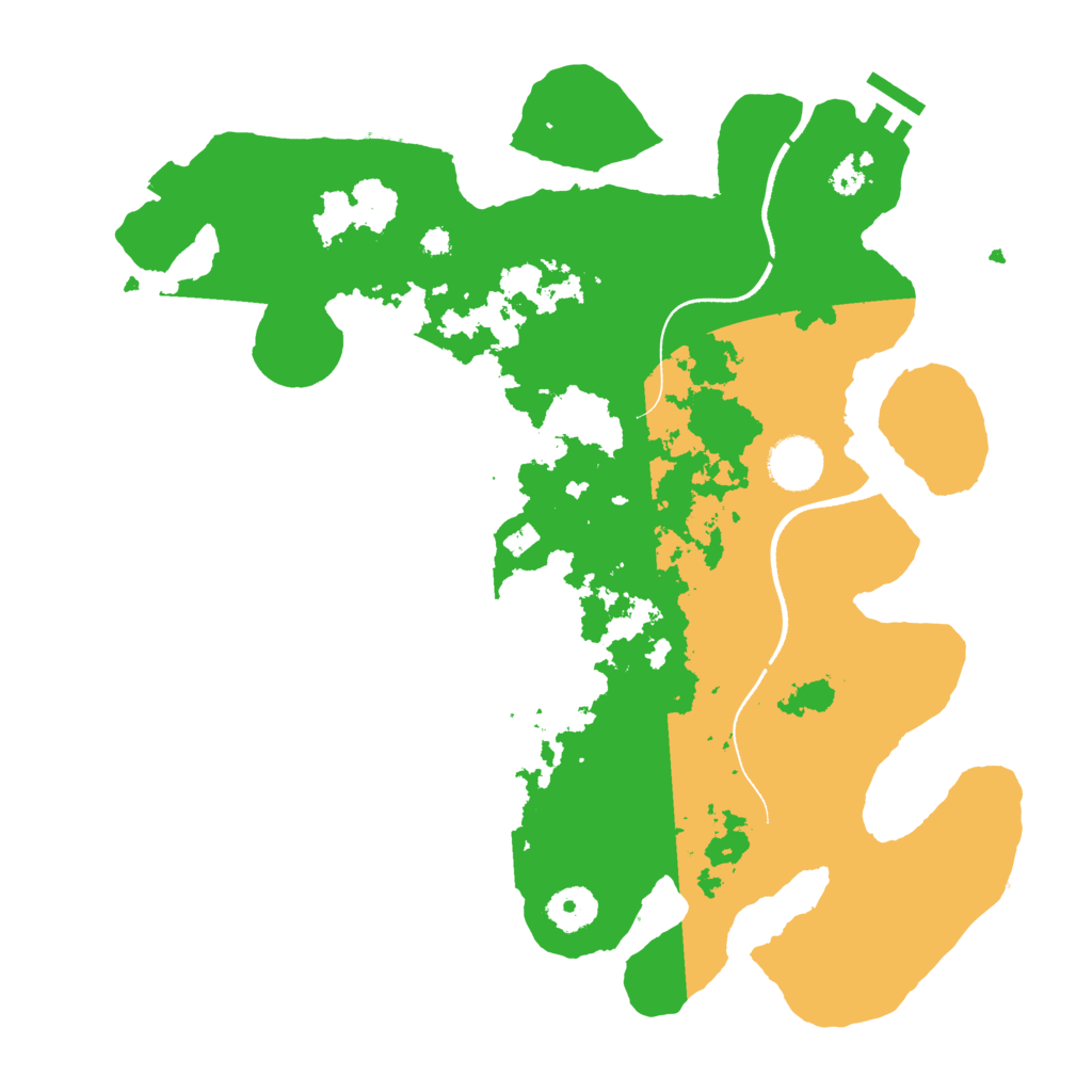 Biome Rust Map: Procedural Map, Size: 3500, Seed: 1214146716