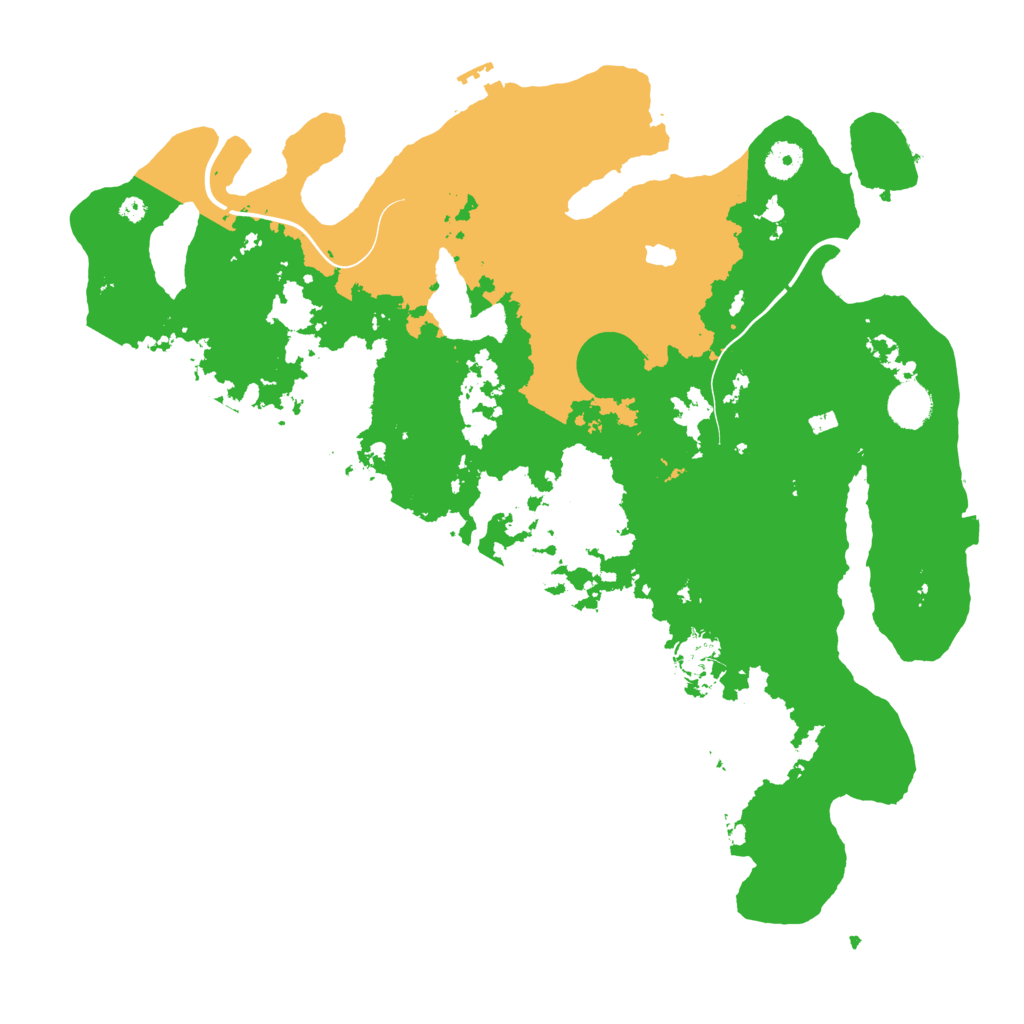 Biome Rust Map: Procedural Map, Size: 4100, Seed: 91226639