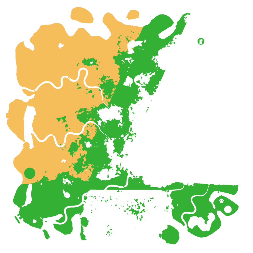 Biome Rust Map: Procedural Map, Size: 6000, Seed: 29366562