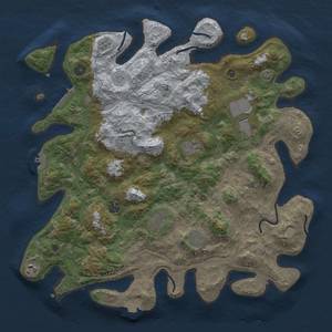 Thumbnail Rust Map: Procedural Map, Size: 4250, Seed: 1932636530, 16 Monuments