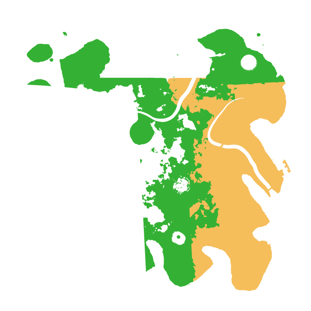 Biome Rust Map: Procedural Map, Size: 3500, Seed: 196295220