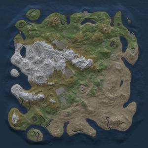 Thumbnail Rust Map: Procedural Map, Size: 4250, Seed: 47165, 18 Monuments