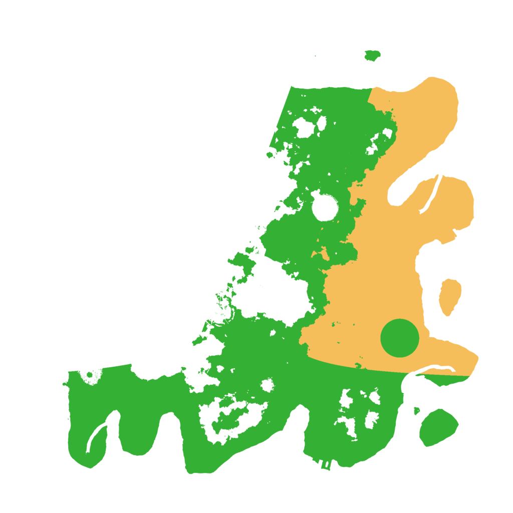 Biome Rust Map: Procedural Map, Size: 3500, Seed: 431354084