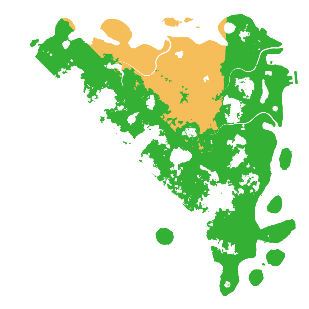Biome Rust Map: Procedural Map, Size: 5000, Seed: 595345677