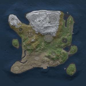 Thumbnail Rust Map: Procedural Map, Size: 2500, Seed: 45271246, 10 Monuments