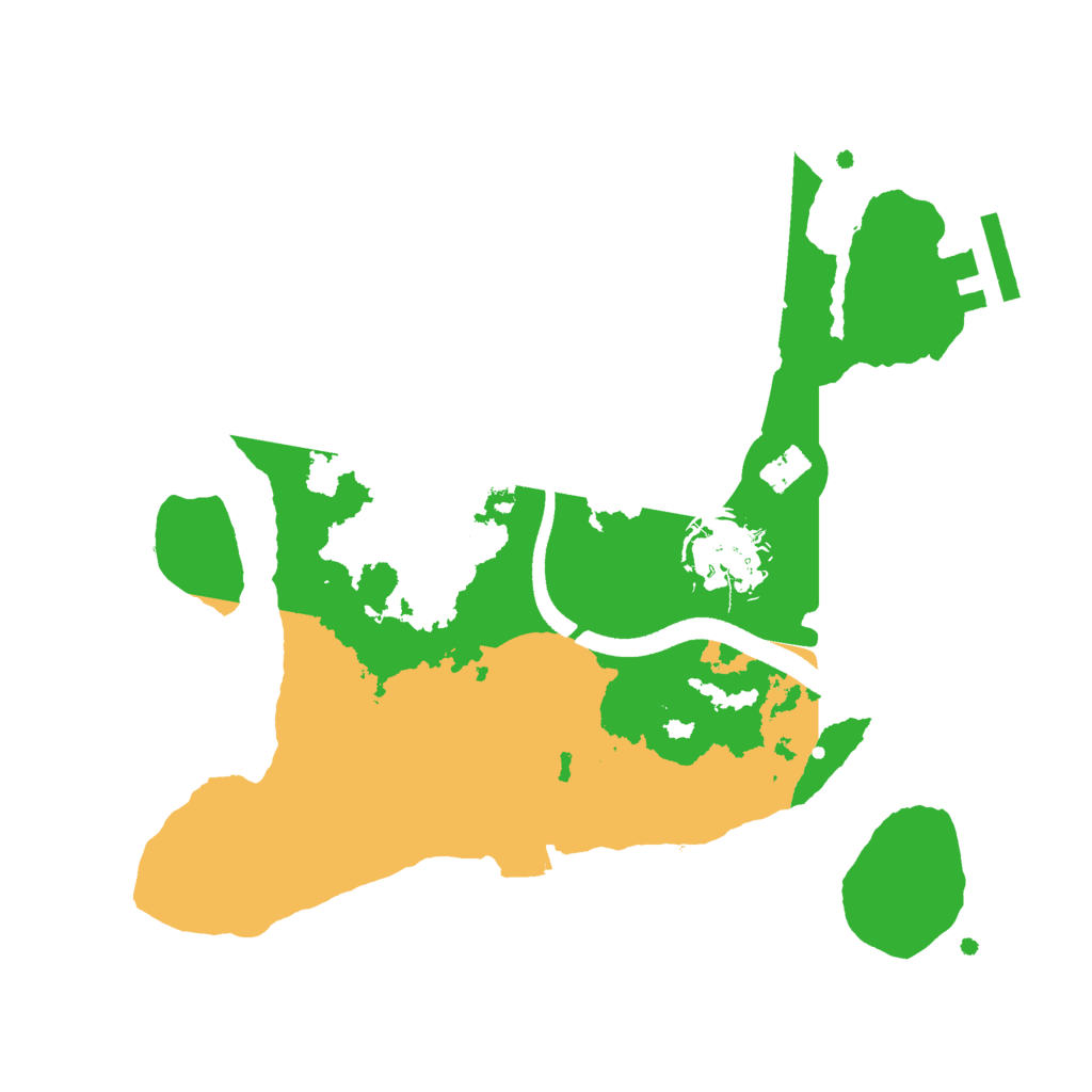 Biome Rust Map: Procedural Map, Size: 2500, Seed: 45271246