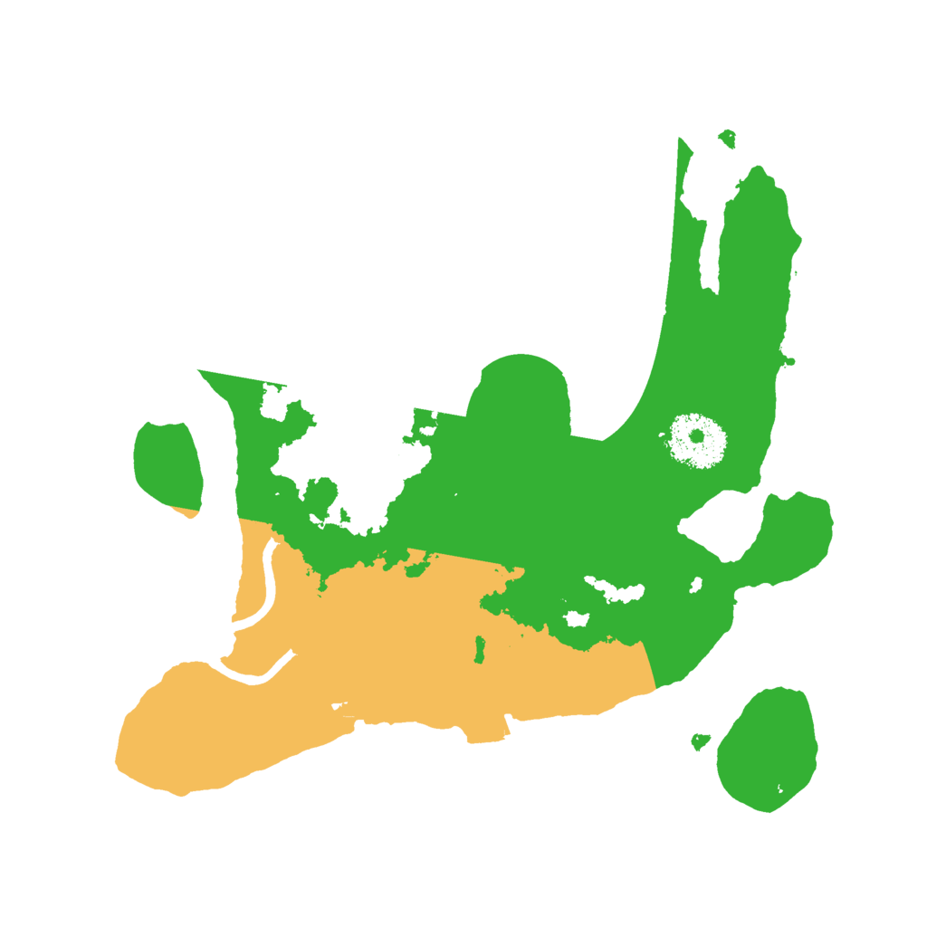 Biome Rust Map: Procedural Map, Size: 2500, Seed: 45271246