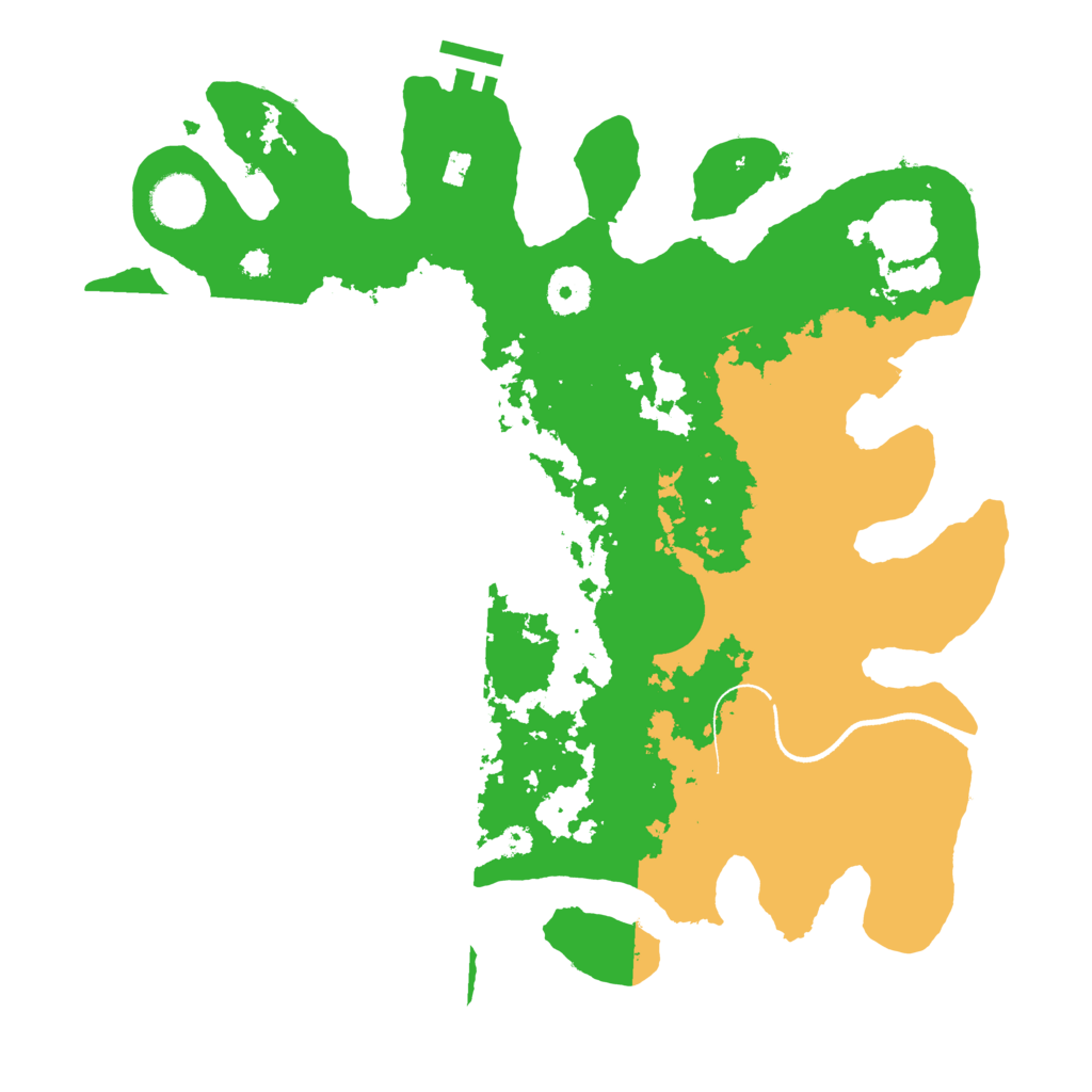 Biome Rust Map: Procedural Map, Size: 3500, Seed: 605591289