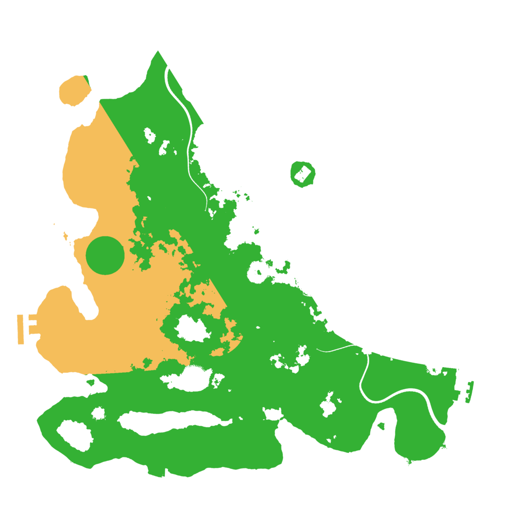 Biome Rust Map: Procedural Map, Size: 3500, Seed: 45969435
