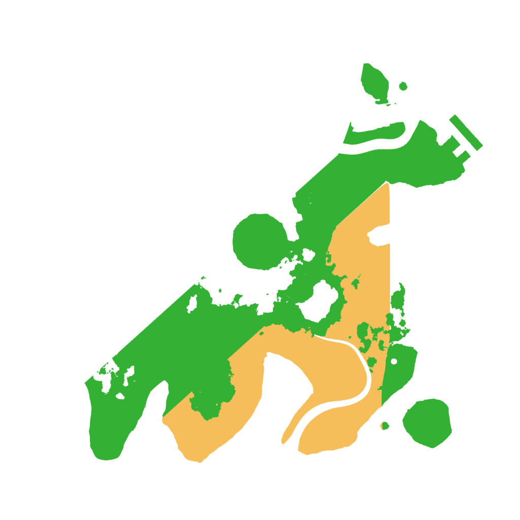 Biome Rust Map: Procedural Map, Size: 2500, Seed: 7442