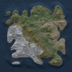 Thumbnail Rust Map: Procedural Map, Size: 3500, Seed: 1689319712, 16 Monuments